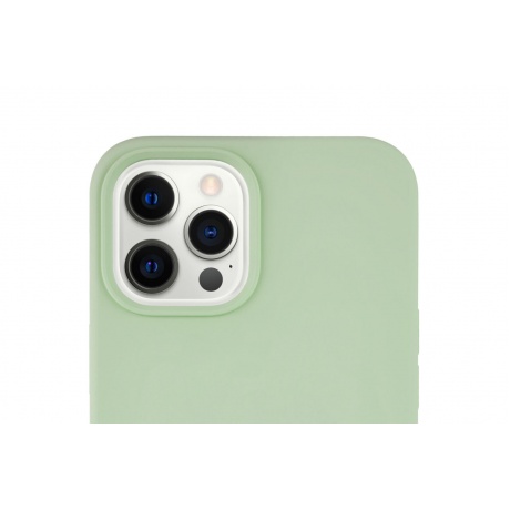 Чехол защитный VLP Silicone Сase для iPhone 12 ProMax, светло-зеленый - фото 4