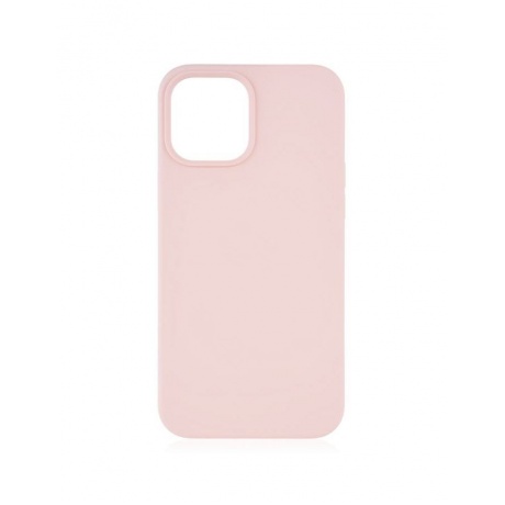 Чехол защитный VLP Silicone Сase для iPhone 12 ProMax, светло-розовый - фото 1