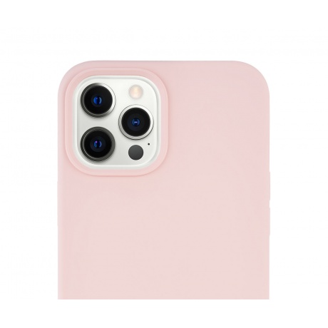 Чехол защитный VLP Silicone Сase для iPhone 12 ProMax, светло-розовый - фото 4