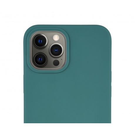 Чехол защитный VLP Silicone Сase для iPhone 12 ProMax, темно-зеленый - фото 4