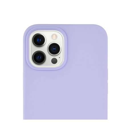 Чехол защитный VLP Silicone Сase для iPhone 12 ProMax, фиолетовый - фото 4