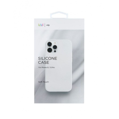 Чехол защитный VLP Silicone Сase для iPhone 12/12 Pro, белый - фото 5