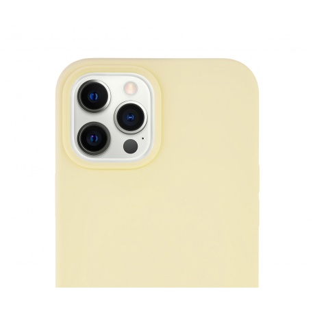 Чехол защитный VLP Silicone Сase для iPhone 12/12 Pro, желтый - фото 4