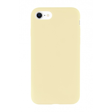 Чехол защитный VLP Silicone Сase для iPhone SE 2020, желтый - фото 3
