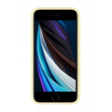 Чехол защитный VLP Silicone Сase для iPhone SE 2020, желтый - фото 5