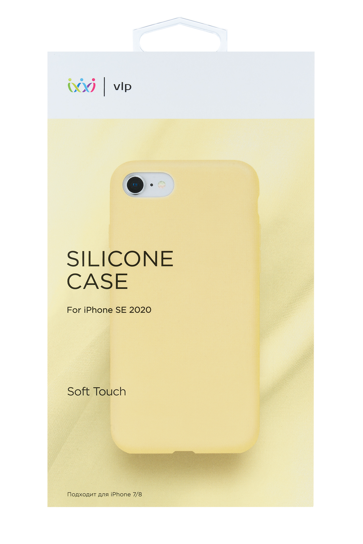 цена Чехол защитный VLP Silicone Сase для iPhone SE 2020, желтый