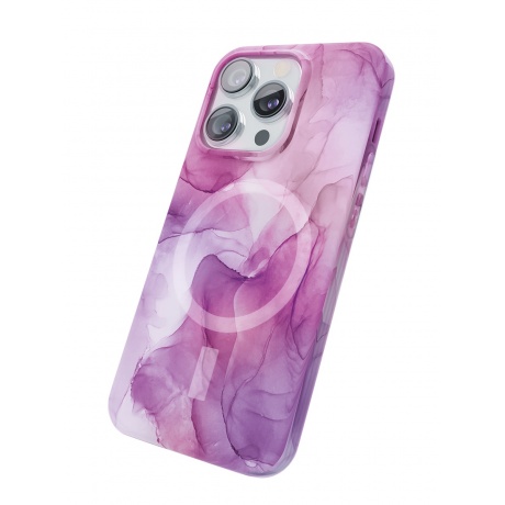 Чехол защитный VLP Splash case с MagSafe для iPhone 14 Pro, розовый - фото 4