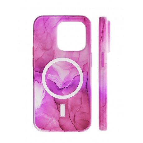 Чехол защитный VLP Splash case с MagSafe для iPhone 14 Pro, розовый - фото 6
