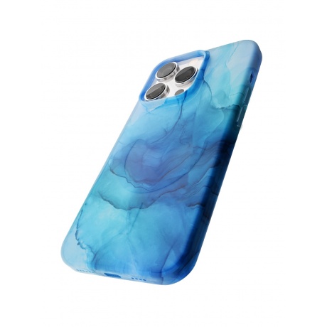 Чехол защитный VLP Splash case с MagSafe для iPhone 14 Pro, синий - фото 4