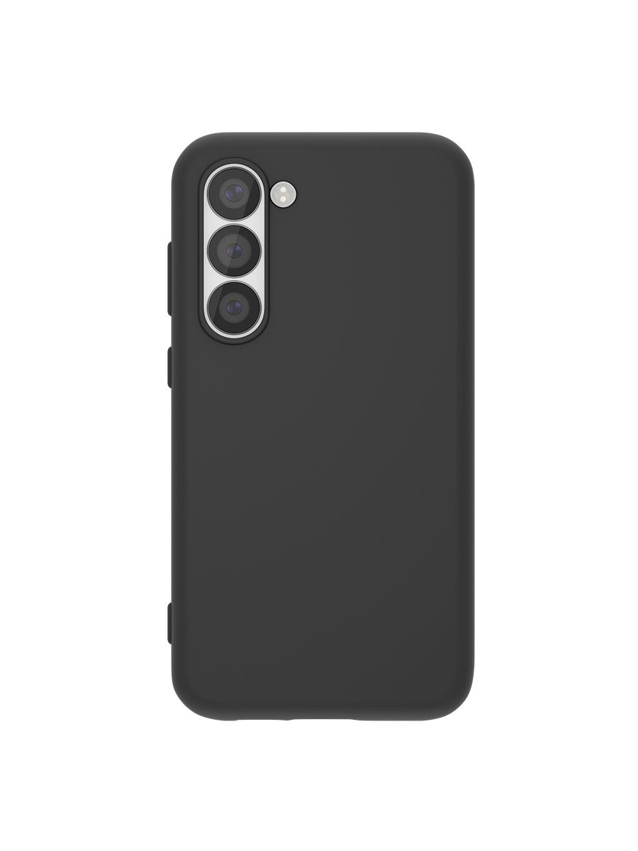 Чехол защитный Uzay Silicone Case для Samsung Galaxy S23+, черный цена и фото