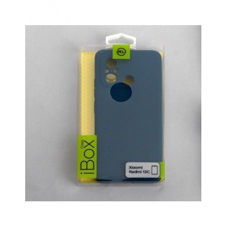 Чехол силиконовый iBox Case для Xiaomi Redmi 12C с защитой камеры и подложкой, синий - фото 5