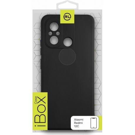 Чехол силиконовый iBox Case для Xiaomi Redmi 12C с защитой камеры и подложкой, черный - фото 2