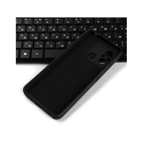 Чехол силиконовый iBox Case для Xiaomi Redmi 12C с защитой камеры и подложкой, черный - фото 7