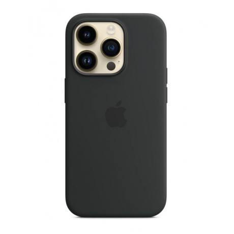Чехол Apple iPhone 14 Pro Silicone Case with MagSafe, midnight (MPTE3) - фото 2