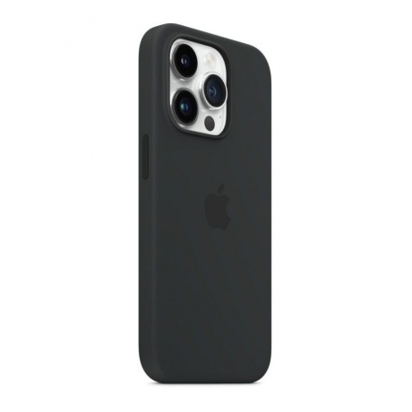 Чехол Apple iPhone 14 Pro Silicone Case with MagSafe, midnight (MPTE3) - фото 5
