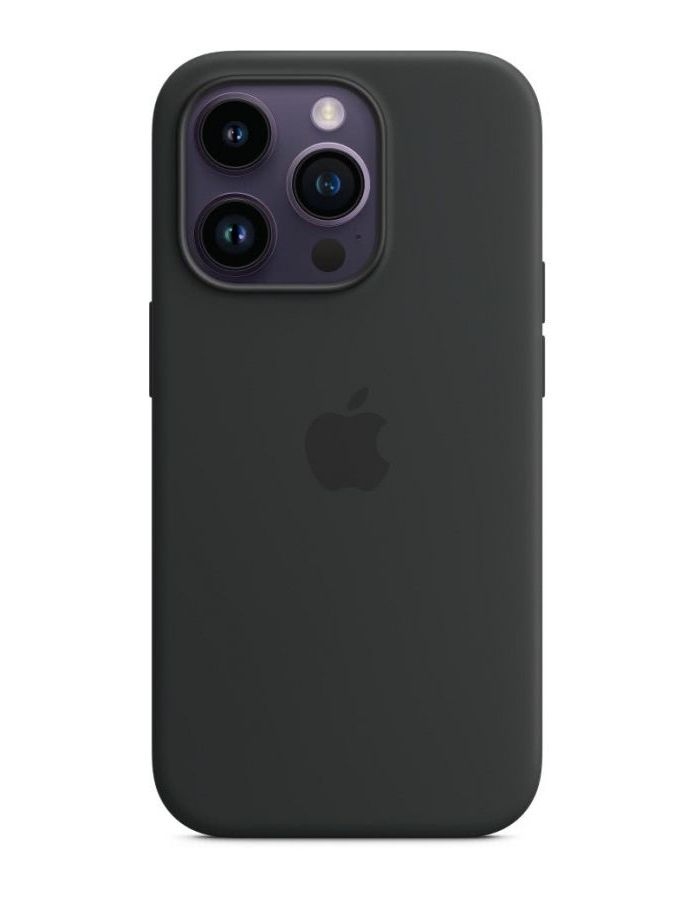 Чехол Apple iPhone 14 Pro Silicone Case with MagSafe, midnight (MPTE3) силиконовый чехол с принтом and what для apple iphone 14 pro эпл айфон 14 про