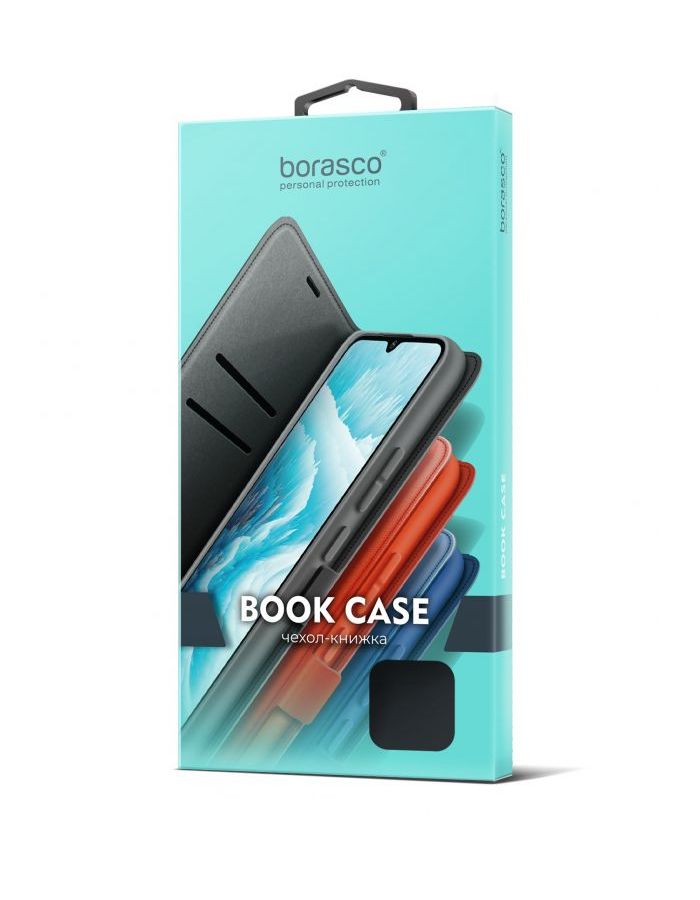 Чехол BoraSCO Book Case для Infinix HOT 30 Play черный чехол накладка чехол для телефона krutoff clear case хаги ваги обнимашки для infinix hot 11 play