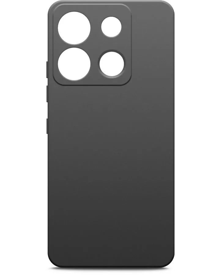 Чехол BoraSCO Silicone Case матовый для Infinix Smart 7 Plus черный чехол neypo для infinix smart 7 silicone black nsc59342