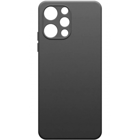 Чехол BoraSCO Silicone Case матовый для Xiaomi Redmi 12 черный - фото 1