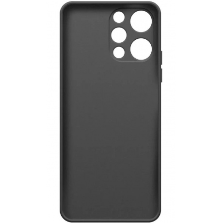 Чехол BoraSCO Silicone Case матовый для Xiaomi Redmi 12 черный - фото 2
