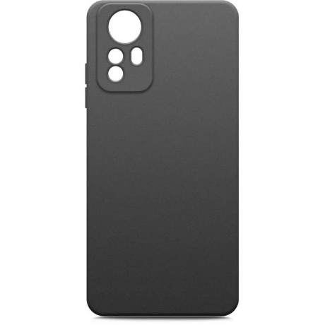 Чехол BoraSCO Silicone Case матовый для Xiaomi Redmi Note 12S черный - фото 1