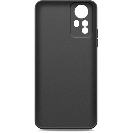 Чехол BoraSCO Silicone Case матовый для Xiaomi Redmi Note 12S черный - фото 2