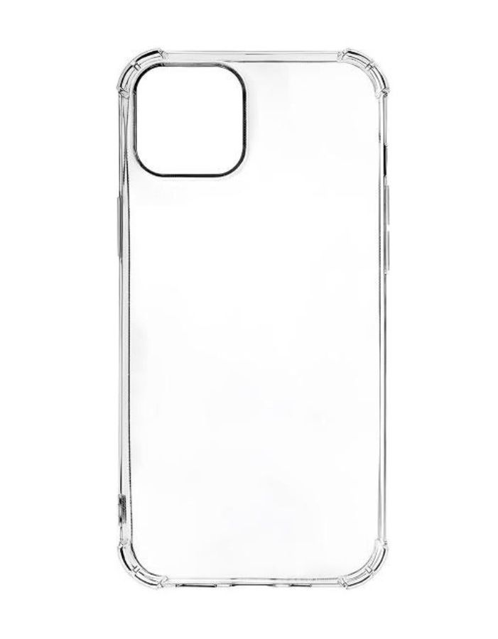 Клип-кейс PERO силикон для Apple iPhone 15 Plus прозрачный усиленный