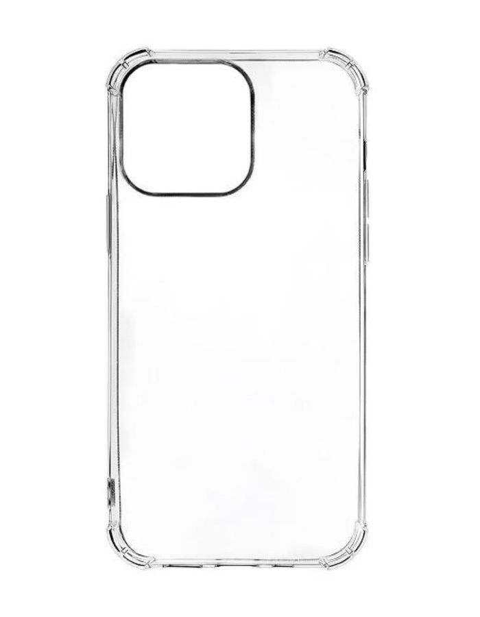 Клип-кейс PERO силикон для Apple iPhone 15 Pro Max прозрачный усиленный