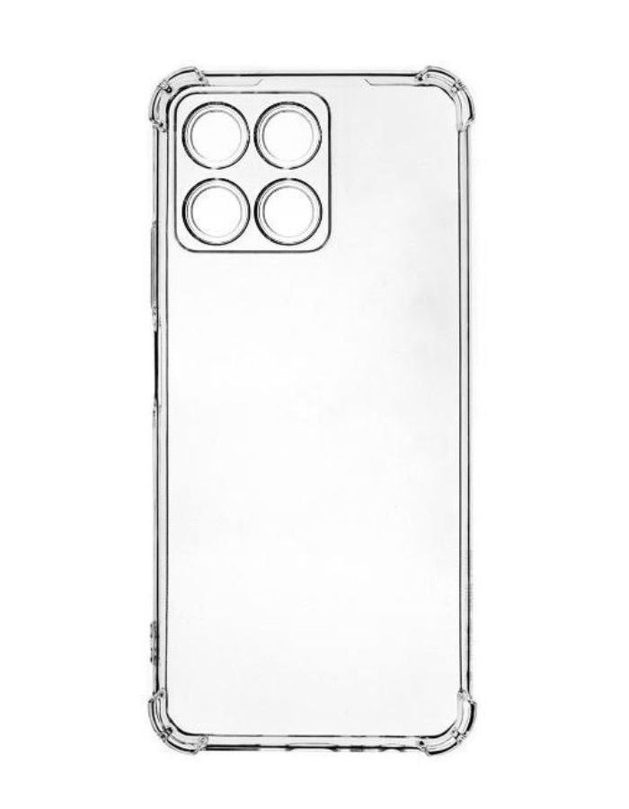 цена Клип-кейс PERO силикон для Honor X8A прозрачный усиленный