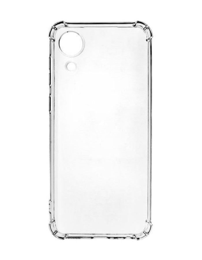 Клип-кейс PERO силикон для Samsung A03 Core прозрачный усиленный