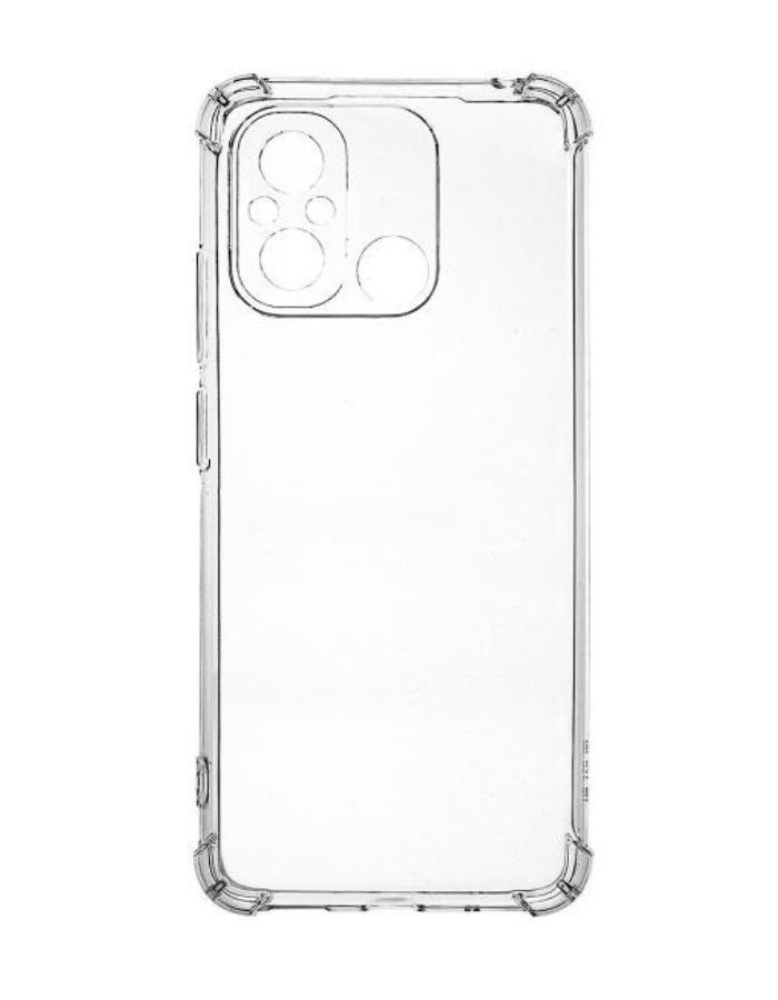 Клип-кейс PERO силикон для Xiaomi Redmi 12C прозрачный усиленный клип кейс pero силикон для xiaomi redmi 10 прозрачный усиленный