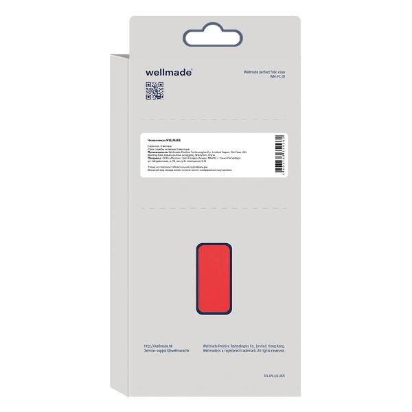 Чехол-книжка WELLMADE для Realme C55 красный - фото 4