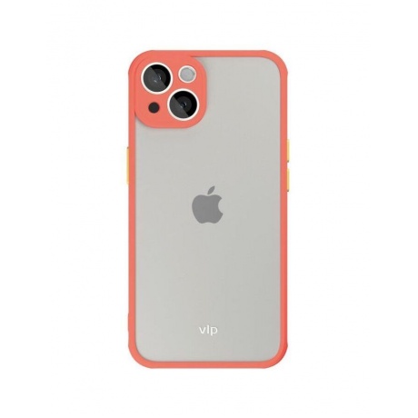 Чехол защитный vlp Matte Case для iPhone 13, коралловый - фото 2