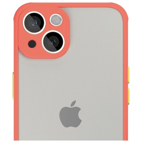 Чехол защитный vlp Matte Case для iPhone 13, коралловый - фото 3