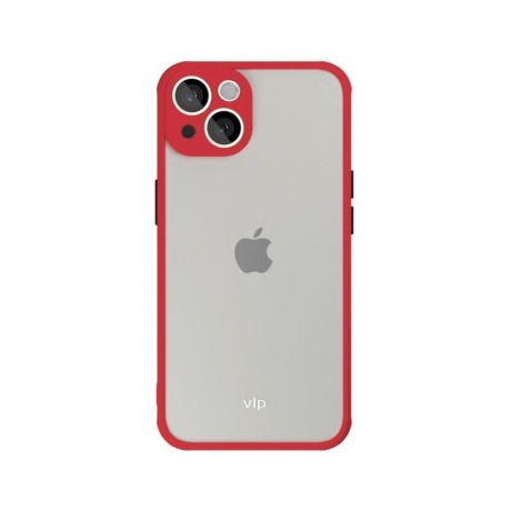 Чехол защитный vlp Matte Case для iPhone 13, красный - фото 1