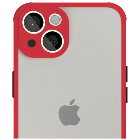 Чехол защитный vlp Matte Case для iPhone 13, красный - фото 2