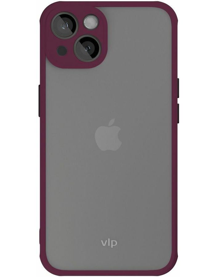 

Чехол защитный vlp Matte Case для iPhone 13, марсала, Бордовый