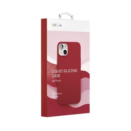 Чехол защитный vlp Matte Case для iPhone 13 Pro, красный - фото 6