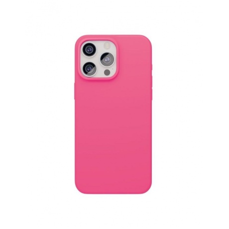 Чехол защитный VLP Aster Case с MagSafe для iPhone 15 Pro, неоновый розовый - фото 1