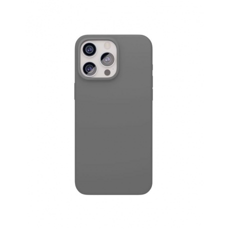 Чехол защитный VLP Aster Case с MagSafe для iPhone 15 ProMax, серый - фото 1