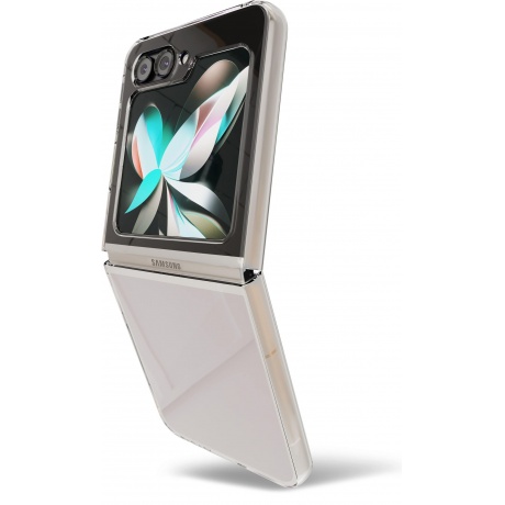 Чехол защитный VLP Crystal Case для Samsung Z flip 5, прозрачный - фото 5
