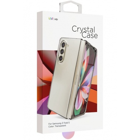 Чехол защитный VLP Crystal Case для Samsung Z fold 5, прозрачный - фото 1