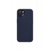 Чехол защитный VLP Ecopelle Case с MagSafe для iPhone 15, синий