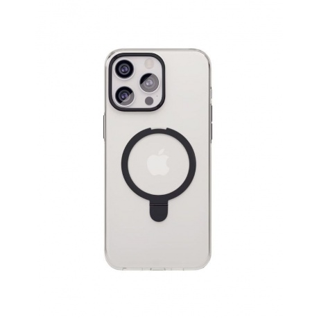 Чехол защитный VLP Ring Case с MagSafe подставкой для iPhone 15 Pro, черный - фото 1