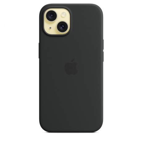 Чехол оригинальный Apple для Iphone 15 Silicone Case - Black - фото 3