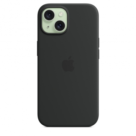 Чехол оригинальный Apple для Iphone 15 Silicone Case - Black - фото 4