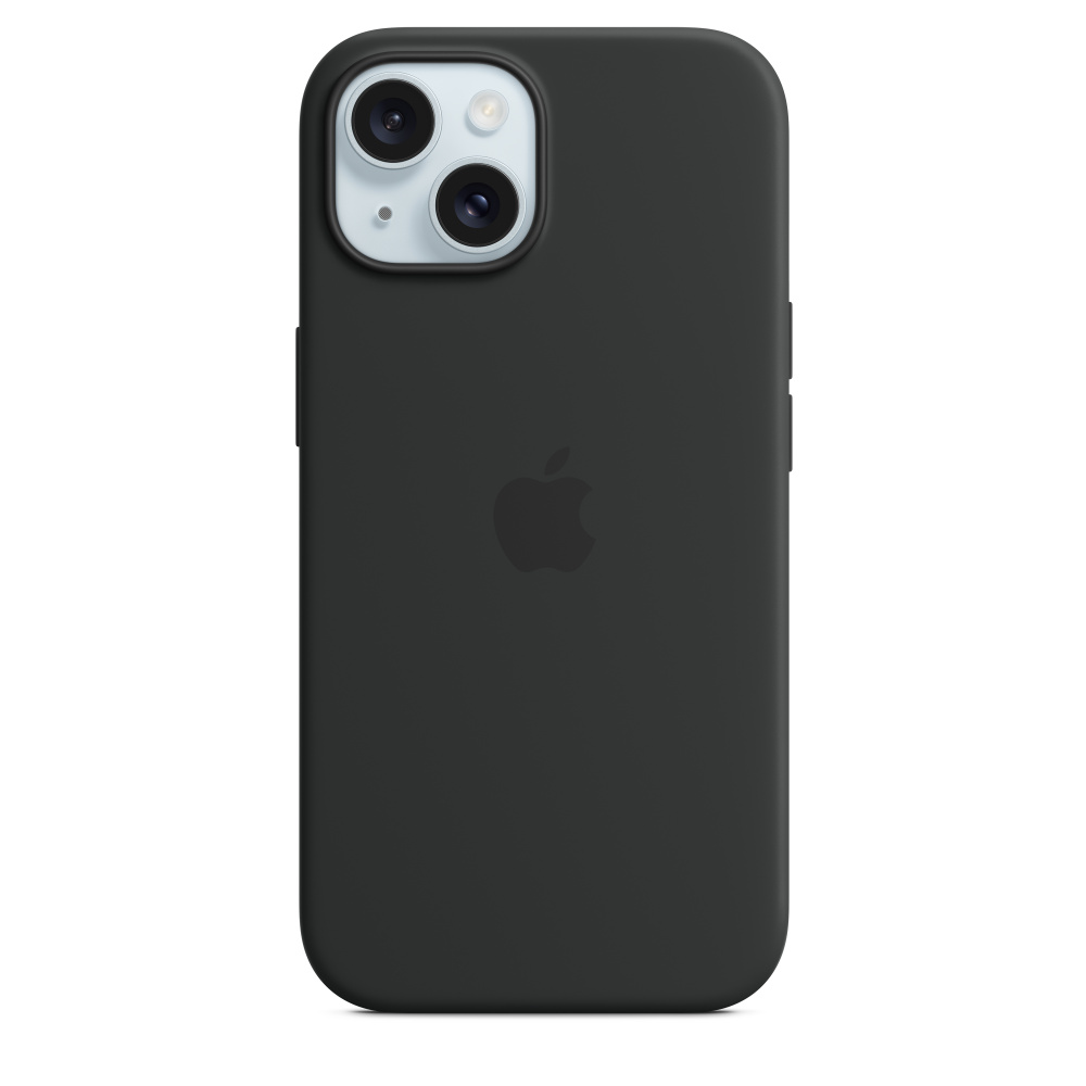 Чехол оригинальный Apple для Iphone 15 Silicone Case - Black силиконовый чехол корги лежит на apple iphone 11 pro