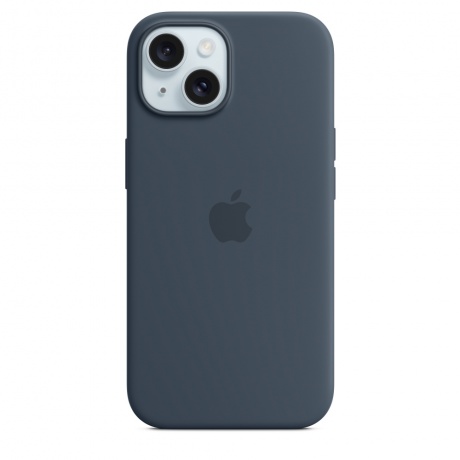 Чехол оригинальный Apple для Iphone 15 Silicone Case - Storme Blue - фото 1