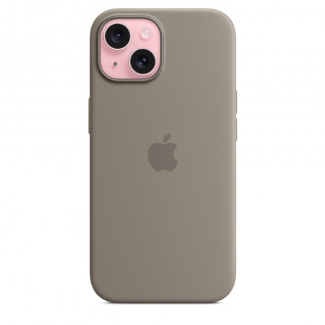 Чехол оригинальный Apple для Iphone 15 Silicone Case - Clay - фото 2