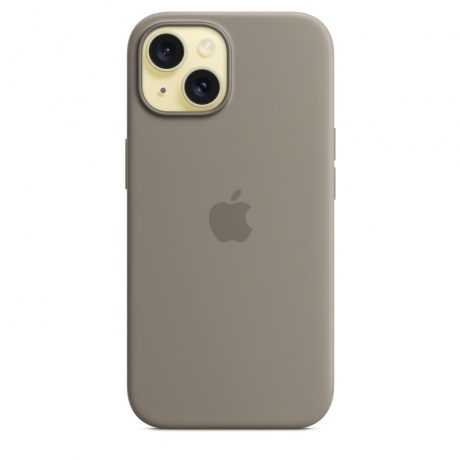 Чехол оригинальный Apple для Iphone 15 Silicone Case - Clay - фото 3